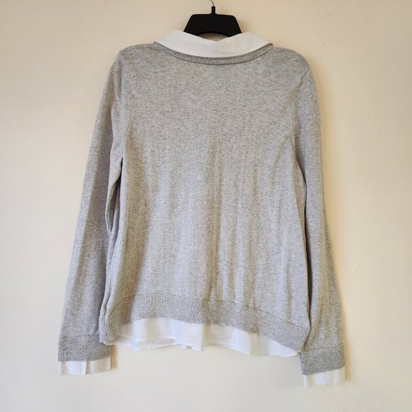 Grey Jones New York Ls Sweater Oxford Collar, Cuff, ShirtTails Large - Picture 6 of 12